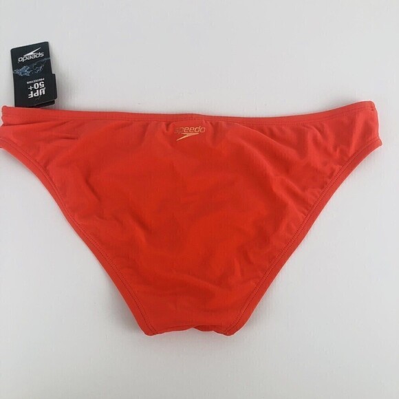 Speedo Womens 660 Hipster Bikini Bottoms UPF 50+ in Hot Coral Large - Picture 6 of 9